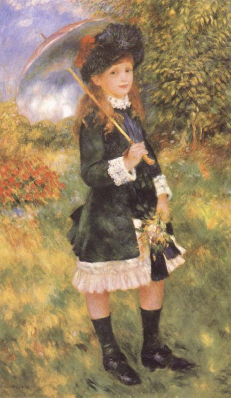 Pierre-Auguste Renoir Young Girl with a Parasol oil painting image